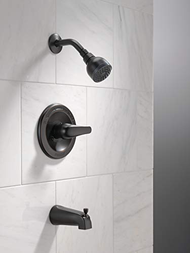 Peerless Single-Handle Tub and Shower Faucet Trim Kit with Single-Spray Touch-Clean Shower Head, Oil-Rubbed Bronze PTT188750-OB (Valve Not Included)