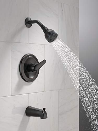 Peerless Single-Handle Tub and Shower Faucet Trim Kit with Single-Spray Touch-Clean Shower Head, Oil-Rubbed Bronze PTT188750-OB (Valve Not Included)