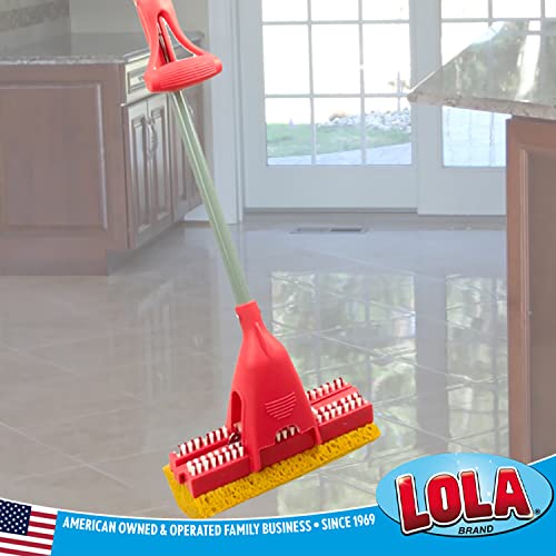 Lola Products Pro Amazin' Scrubber Roller Mop Refill, Polyurethane Foam Sponge, Floor, and Deck Scrubber, Perfect for Vinyl, Tile, Marble, and Ceramic Floors - 1 CT