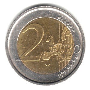 2002 Italy Bi-metallic 2 Euro Coin KM#217