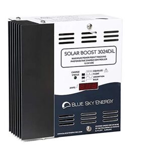 Blue Sky Energy Solar Boost SB3024DiL, MPPT Charge Controller 40A/30A with display, 12V/24V battery. Auxiliary Output for Dual Battery charge or 20A LVD Load Output