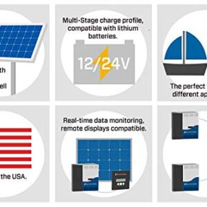 Blue Sky Energy Solar Boost SB3024DiL, MPPT Charge Controller 40A/30A with display, 12V/24V battery. Auxiliary Output for Dual Battery charge or 20A LVD Load Output