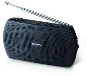 sony srf-18 portable am/fm stereo speaker with built-in amplifier