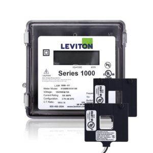 leviton 1o240-1w series 1000 120/240v 100a 1p3w outdoor kit with 2 split core cts