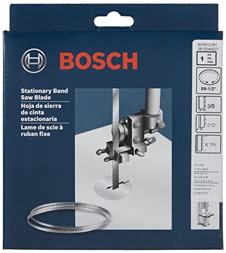 BOSCH BS5912-6H 59-1/2-Inch X 3/8-Inch X 6-Tpi Heavy Duty Stationary Band Saw Blade