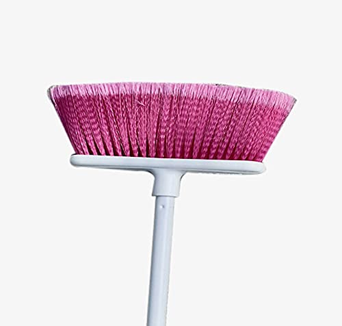 The Original Soft Sweep Magnetic Action Brooms - 12 Pack of Brooms - Assorted Colors (Pink, Purple, Yellow, Blue) - Soft Bristle Broom - Perfect for Wood Floors