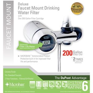 dupont wffm350xch electric metered 200-gallon deluxe faucet mount premium water filtration filter, chrome, old version