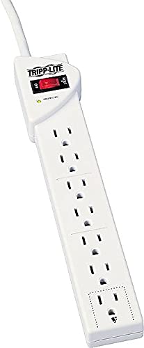 Tripp Lite Tlp712 Tlp712 Surge Suppressor, 7 Outlets, 12 Ft Cord, 1080 Joules, Light Gray