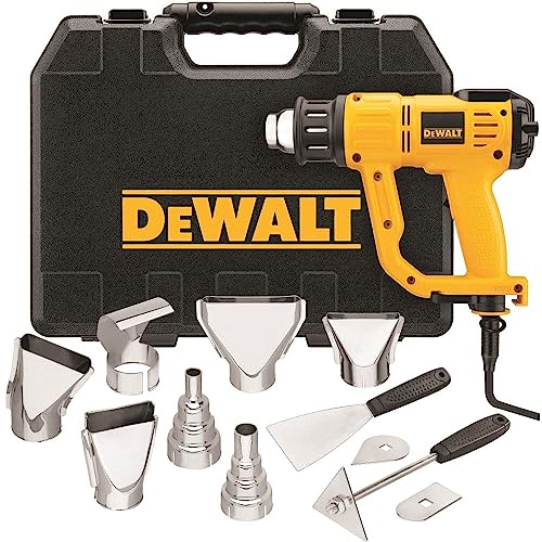 DEWALT Heat Gun with LCD Display & Hard Case/Accessory Kit (D26960K) , Yellow