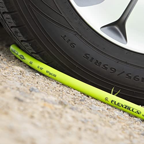 Flexzilla Pro Air Hose, Bulk Plastic Spool, 3/8 in. x 250 ft, Heavy Duty, Lightweight, Hybrid, ZillaGreen - HFZ38250YW