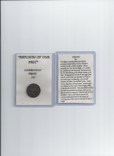 REPLICA COIN Connecticut Higley Three Axes 1737 Copper