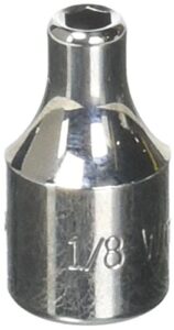 williams m-604 1/4 drive shallow socket, 6 point, 1/8-inch