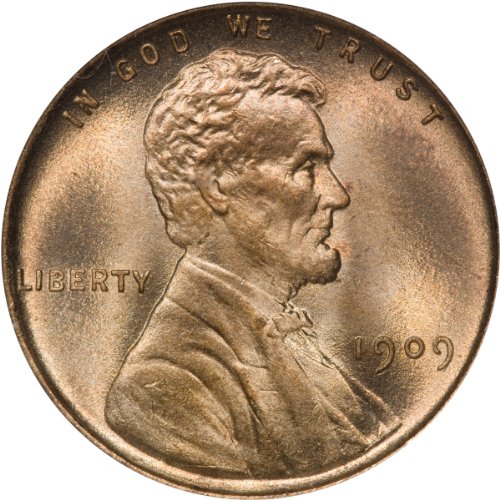 1909 VDB 1C PCGS MS66RD Lincoln Cent Wheat Reverse