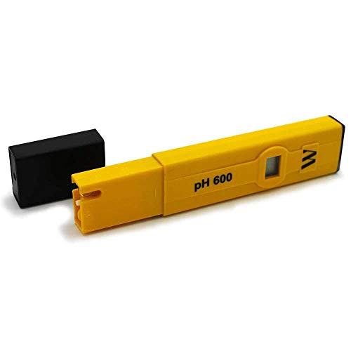 Milwaukee pH600-AQ LED Economical Pocket pH Tester with 1 Point Manual Calibration, 0.0 to 14.0 pH, +/-0.1 pH Accuracy, 0.1 pH Resolution