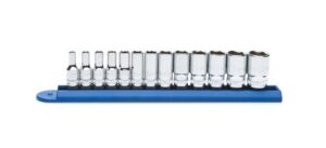 gearwrench 13 pc. 1/4" drive 6 pt. mid-length socket set, metric - 80304s