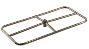 hearth products controls (hpc) rectangle stainless steel fire pit burner (frsr-24x12-ng), 24x12-inch, natural gas