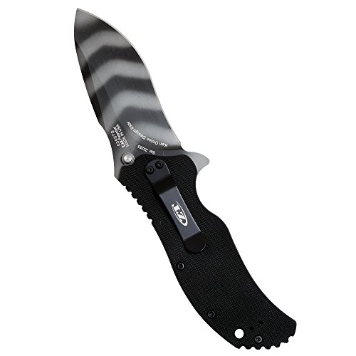 Zero Tolerance 0350TS; Folding Pocket Knife; 3.25 in. S30V Stainless Steel Blade with Tiger-Stripe Tungsten DLC Coating, G-10 Handle, SpeedSafe Assisted Opening and Quad-Mount Pocketclip; 6.2 OZ.