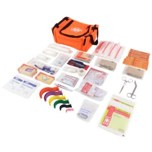 Dixie EMS First Responder Fully Stocked Trauma First Aid Kit – Orange