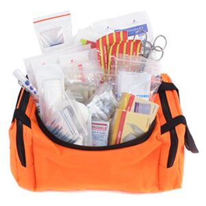 Dixie EMS First Responder Fully Stocked Trauma First Aid Kit – Orange