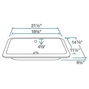 MR Direct u1812-w Sink Undermount Porcelain Bathroom White