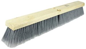 weiler 77013 18" vortec pro fine sweep floor brush, flagged grey polystyrene fill
