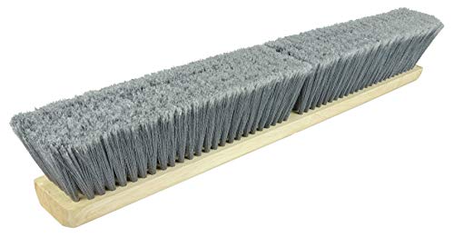 Weiler 77013 18" Vortec Pro Fine Sweep Floor Brush, Flagged Grey Polystyrene Fill