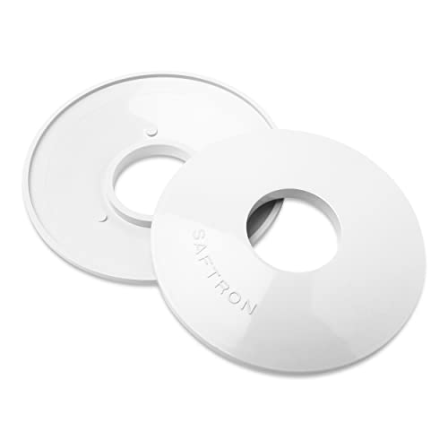 Escutcheons - 1.9" ID High Impact Polymer White (Set of 2) (for use with Any Standard 1.90" OD Pool Ladder or Rail (to Cover Anchor sockets)