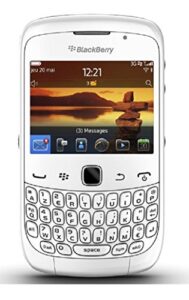 blackberry curve 3g 9300 unlocked gsm phone with qwerty keyboard, touch-sensitive optical trackpad, 2mp camera, video, gps, wi-fi, bluetooth, mp3/mp4 player and microsd slot - white