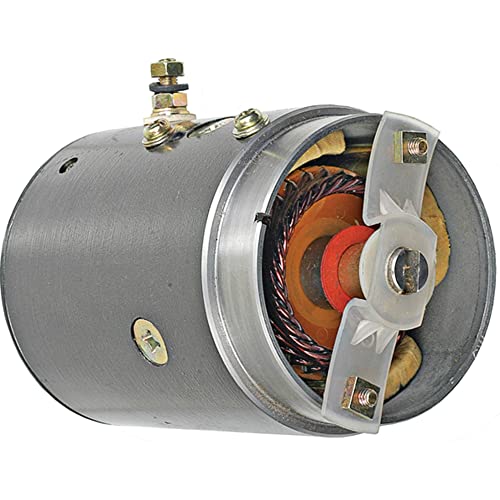 DB Electrical LPL0013 Snow Plow Motor Compatible with/Replacement for Boss Snow Plow/Skidmore Equipment/JS Barnes Pump Motor Slotted Shaft 12Volt, CW/W-8958 / HYD1563 / 46-2432, 46-3564, 46-812