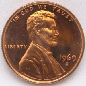 1969-s lincoln cent - proof