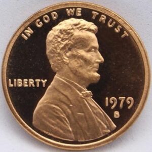 1979-s t1 lincoln cent - proof type 1 -"filled s"