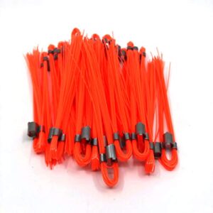 Swanson Tool Co MWOR61000 6 Inch Safety Marking Whiskers, Orange Glo, 25 Pack