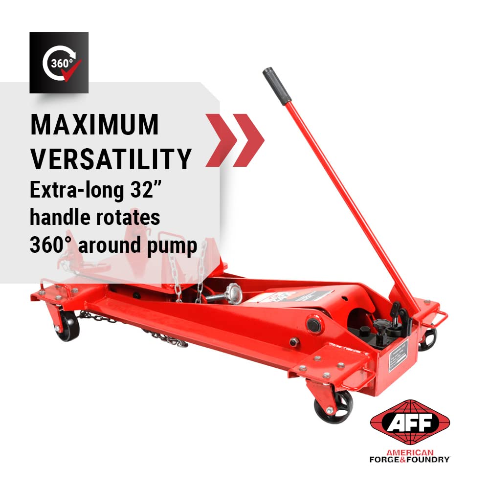 AFF 2 Ton Truck Transmission Jack - Heavy Duty For Trucks - Low Profile - 4,400 lbs Capacity - 3180A