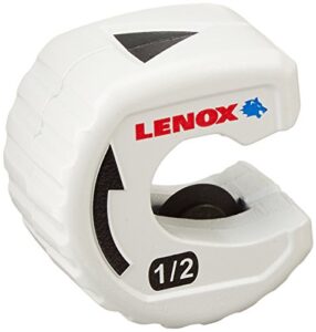 lenox tools tubing cutter for tight spaces, 1/2-inch (14830ts12) , white