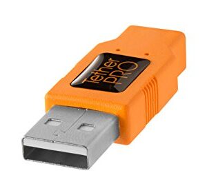 Tether Tools TetherPro USB 2.0 to USB Female Active Extension Cable Cable | for Fast Transfer Between Camera and Computer | High Visibility Orange | 16 Feet (5 m)