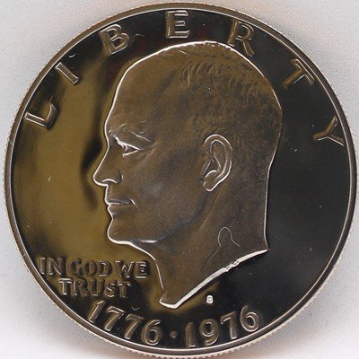 1976-S Clad Proof Eisenhower Dollar - Type 2