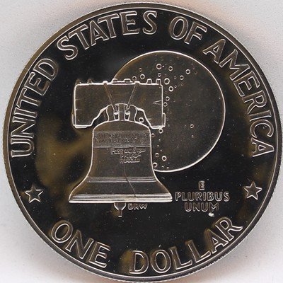 1976-S Clad Proof Eisenhower Dollar - Type 2