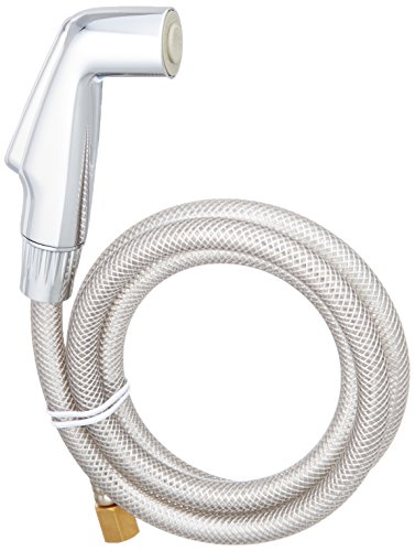 EZ-FLO Kitchen Faucet, Two-Handle Non-Metallic, Washerless Deck Mount with Side Spray, Polished Chrome Finish, EZ-10125