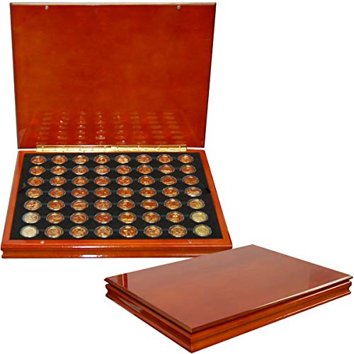 1999-2009 Gold layered State Quarter Set in Collectors Wood Box