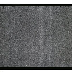 Durable Corporation 654S34CH Wipe-N-Walk Vinyl Backed Indoor Carpet Entrance Mat, 3' x 4', Charcoal