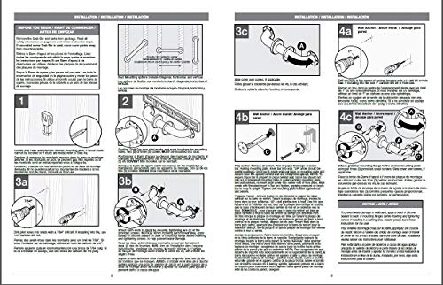 Franklin Brass 5636 1-1/2-Inch x 36-Inch Concealed Mount Safety Bath and Shower Grab Bar, Stainless Steel