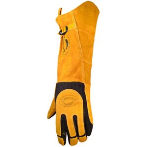 caiman 1878-0 welders and foundry gloves gold l