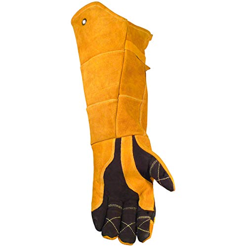 Caiman 1878-0 Welders and Foundry Gloves Gold L