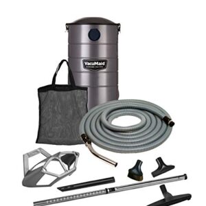 VacuMaid GV50PRO Wall Mounted Garage and Car Vacuum with 50 ft. Hose and Tools.