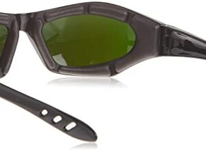 Hobart 770726 Shade 5, Mirrored Lens Safety Glasses, Black