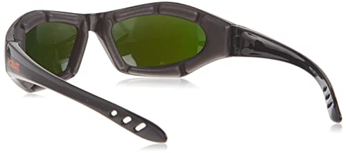 Hobart 770726 Shade 5, Mirrored Lens Safety Glasses, Black