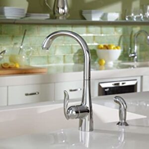 Moen Arbor Spot Resist Stainless One-Handle High-Arc Kitchen Faucet with Side Spray, 7790SRS