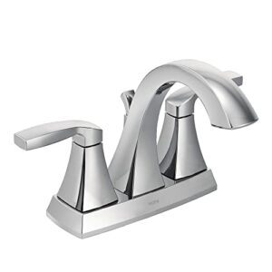 moen voss chrome two-handle high arc bathroom faucet, 6901, 0.5