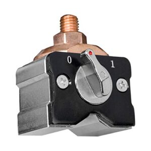 powerbase, grounding magnet, 300a @ 60% duty cycle, 44 lbs magnetic force, on/off switch, machined v surface, copper connector stud, gm203, strong hand tools
