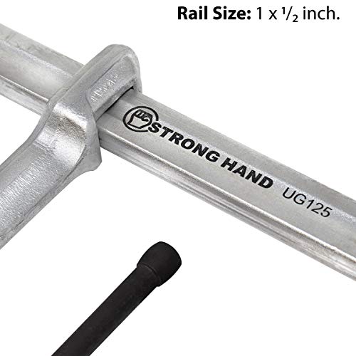 Strong Hand Tools UG85 Medium Duty Bar Clamp, 8-1/2" Capacity, 1200 LBS Clamping Pressure, 4-3/2" Throat Depth, 1" x 15/32" Rail Size